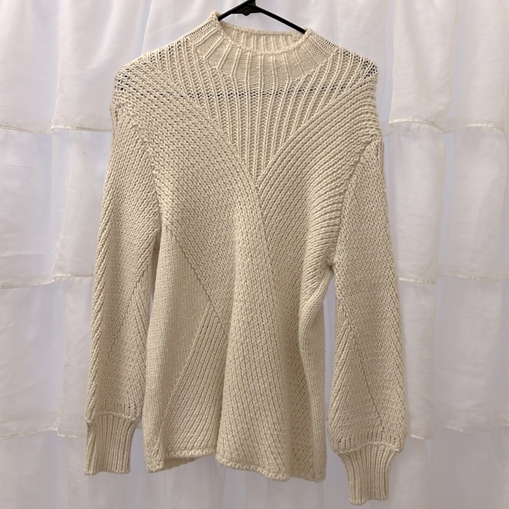 For the Republic cream sweater. S
